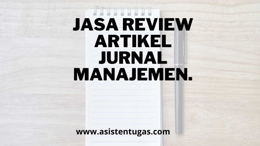 jasa review artikel jurnal manajemen,